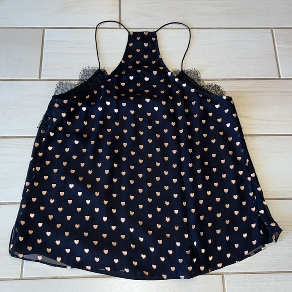 Cami NYC Lace Heart Camisole Black Pink - Picture 4 of 8